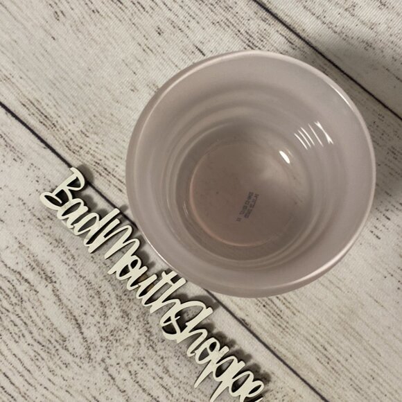 Ikea Lugnare Recycled White Wavy Glass Candle Holder - Picture 3 of 7